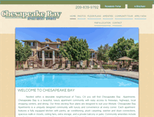 Tablet Screenshot of chesapeakebayapts.com